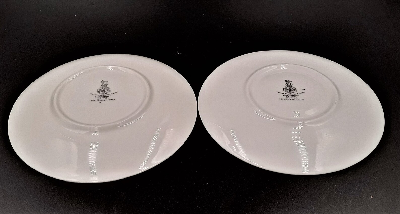 Vintage ROYAL DOULTON BURGUNDY Pattern Fine China 2 Tea Cup & Etsy