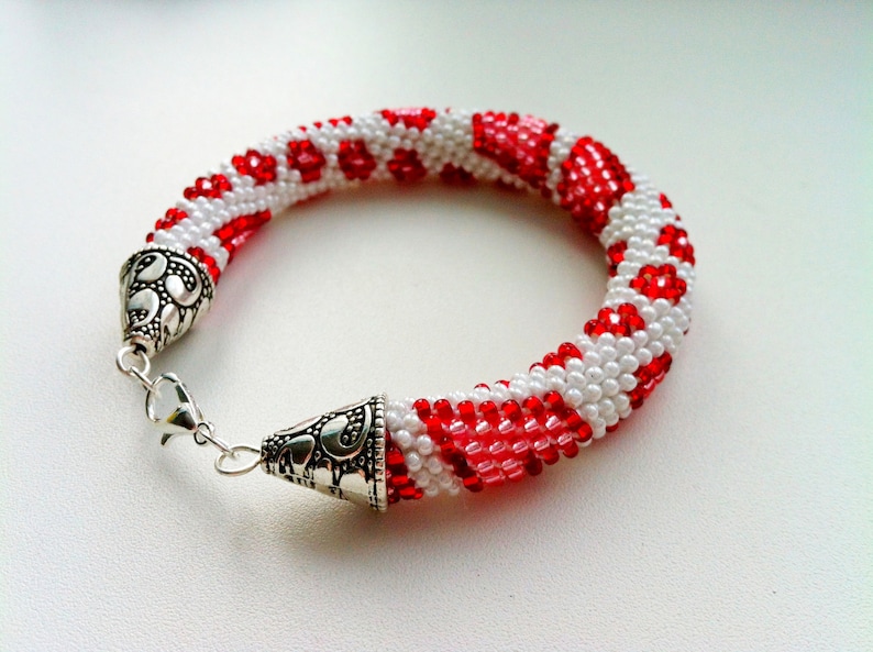16 strands beaded kumihimo pattern PDF tutorial hearts Etsy