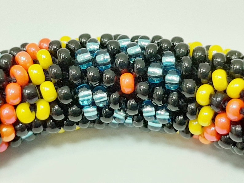 16 strands beaded kumihimo pattern PDF tutorial South night bracelet