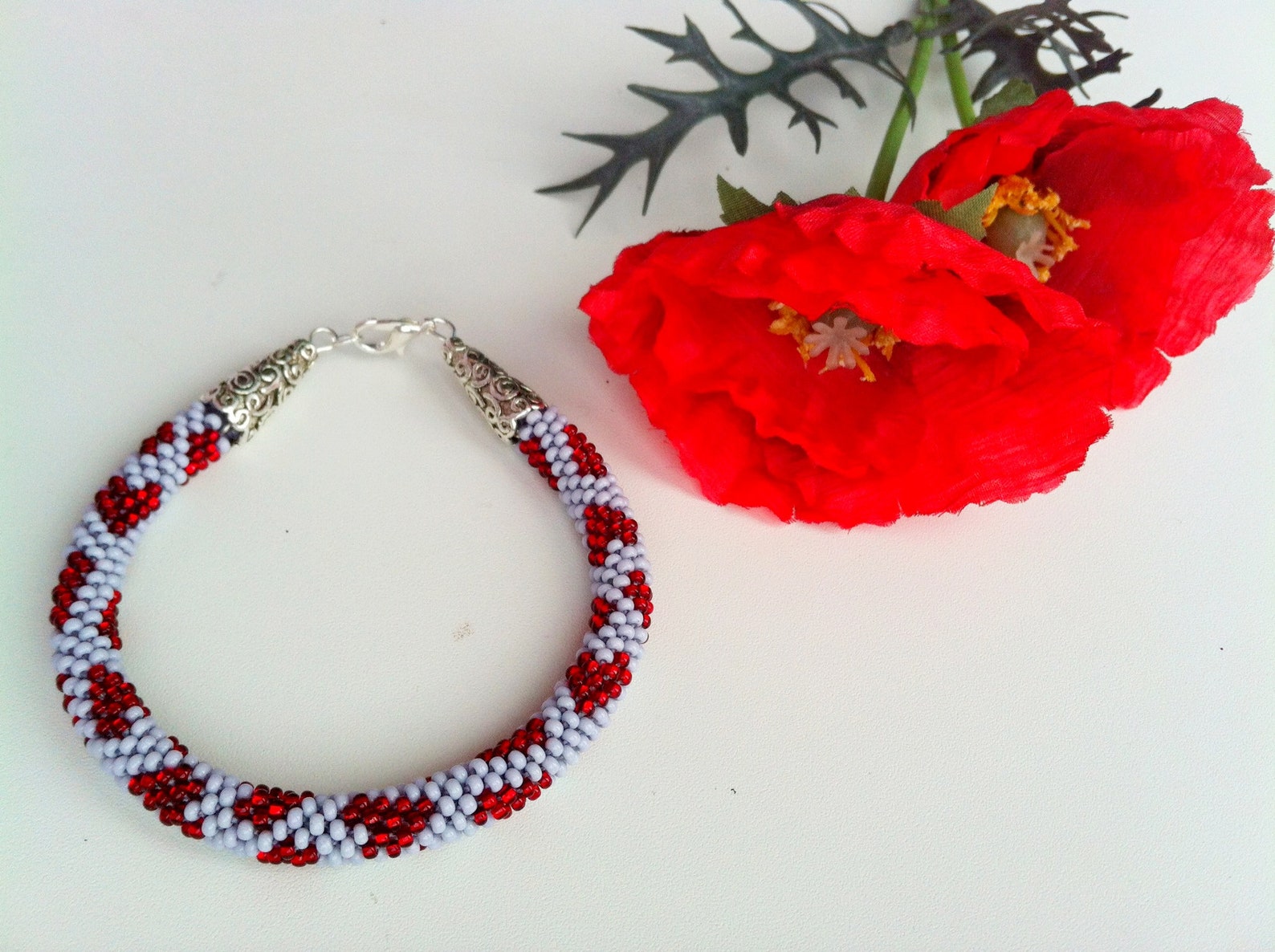 12 strands beaded kumihimo pattern PDF tutorial Hearts on the Etsy