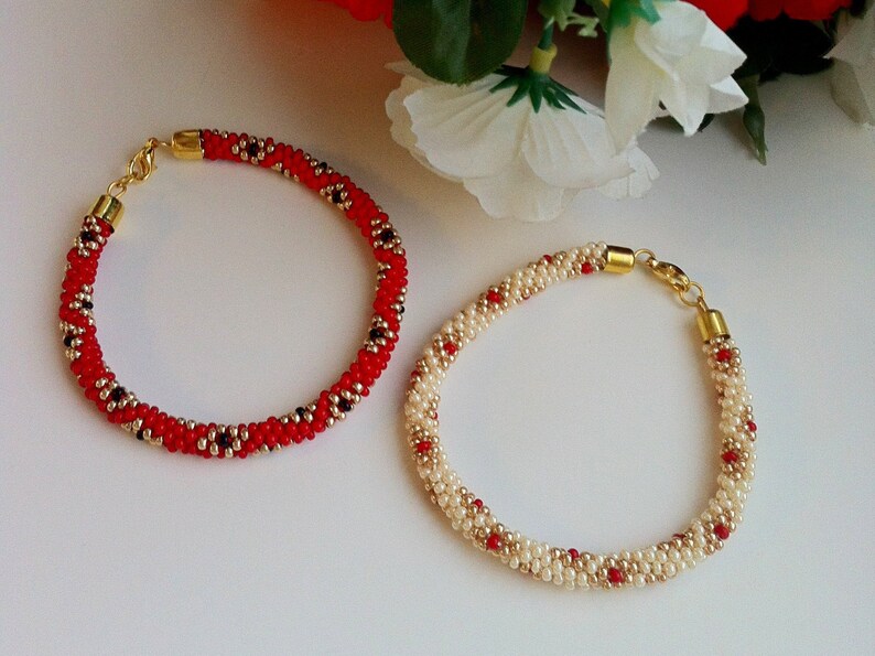 8 strands beaded kumihimo pattern PDF tutorial Diamonds Etsy