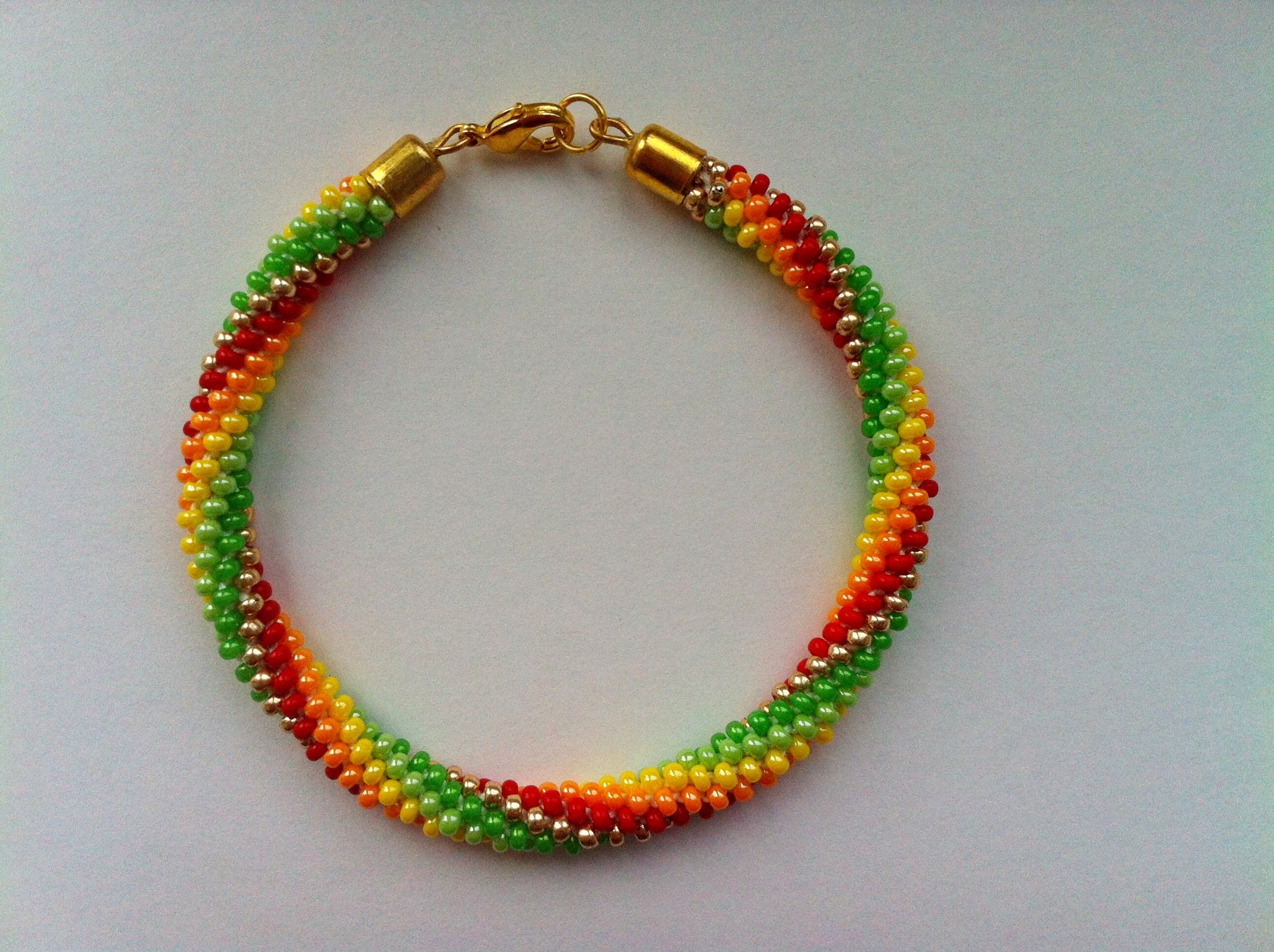 8 strands beaded kumihimo PDF pattern tutorial spiral bracelet Etsy