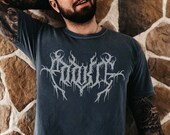 Pookie Shirt: Unisex Heavy Metal T-Shirt - Gothic Font Comfort Colors Tee