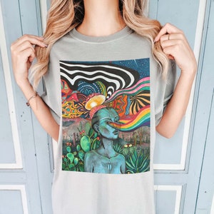 Vision Quest Trippy Shirt | Psychedelic Hippie Clothes | Awesome Graphic Tees and Groovy Outfits for Psychonauts | Gifts for Women and Men