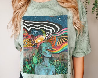 [ STIGMA ]★Psychedelic Oversized Short Sleeves T-Shirts Amazon.com : Psychedelic Trippy Women's Shirts Short Sleeve