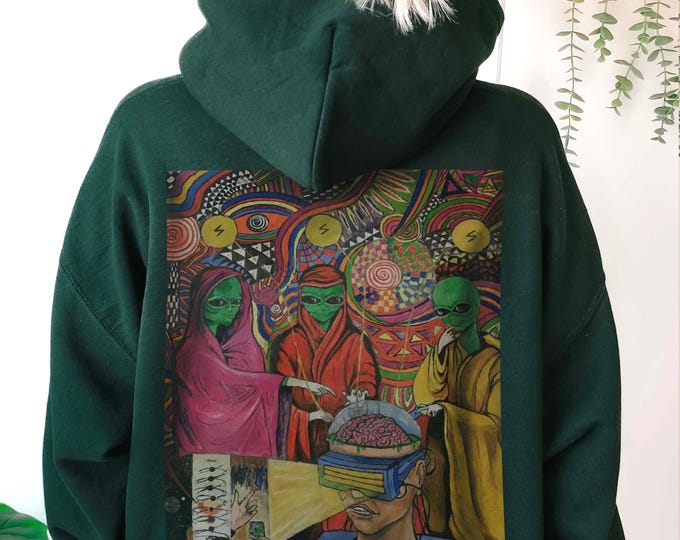 Featured listing image: Green Alien Hoodie