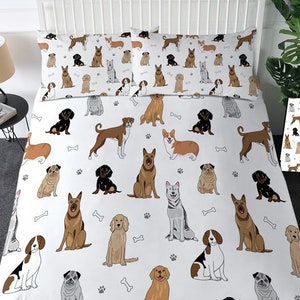 Dog Print Comforter Etsy