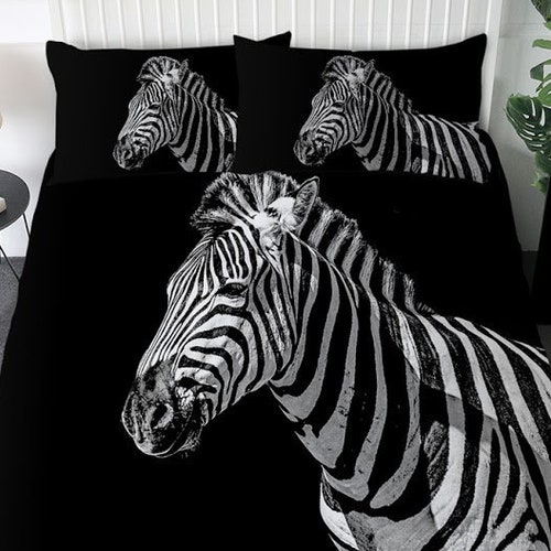 Zebra Duvet Cover 3D Black White Zebra Quilt Cover Bedding Decor buy Bed Textiles