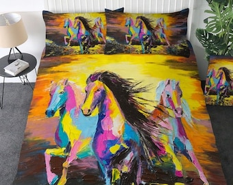 Horse Duvet Cover Etsy