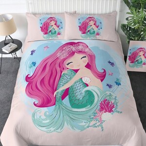Dream Big Little Mermaid, Mermaid Cushion, Mermaid Pillow, Girls