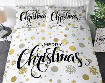 Merry Christmas Duvet Cover Christmas 