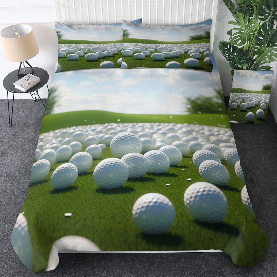 3D Golf Balls Duvet Cover Golf Quilt Cove Golf Ball Bedding - Etsy