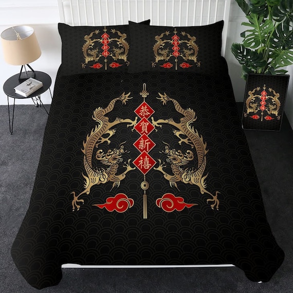 Dragon blanket set cheap