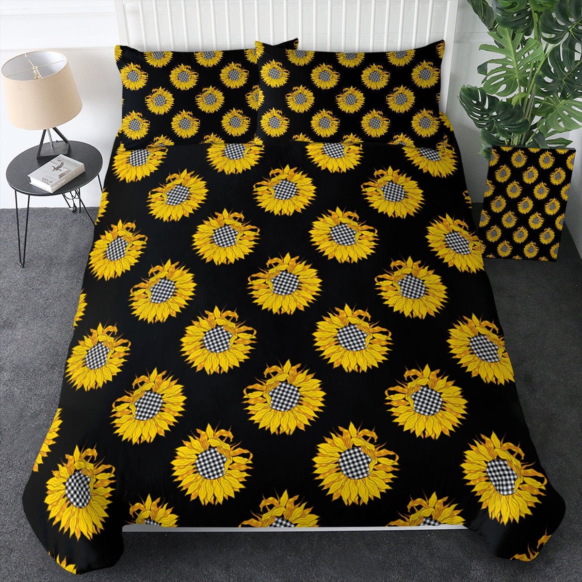 SUNFLOWERS Duvet Cover Sun Flower Quilt Cover Floral 3D Etsy