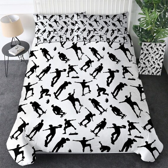3D Skate Board Quilt Cover Bedding Set 
