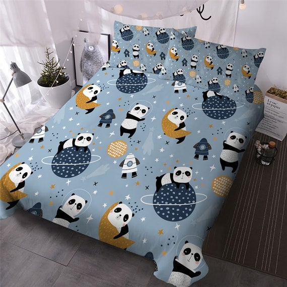Panda Cartoon Duvet Cover Panda Quilt Cover Bedding Set Kawaii - Etsy Panda Cartoon Duvet Cover Panda Quilt Cover Bedding Set Kawaii - Etsy