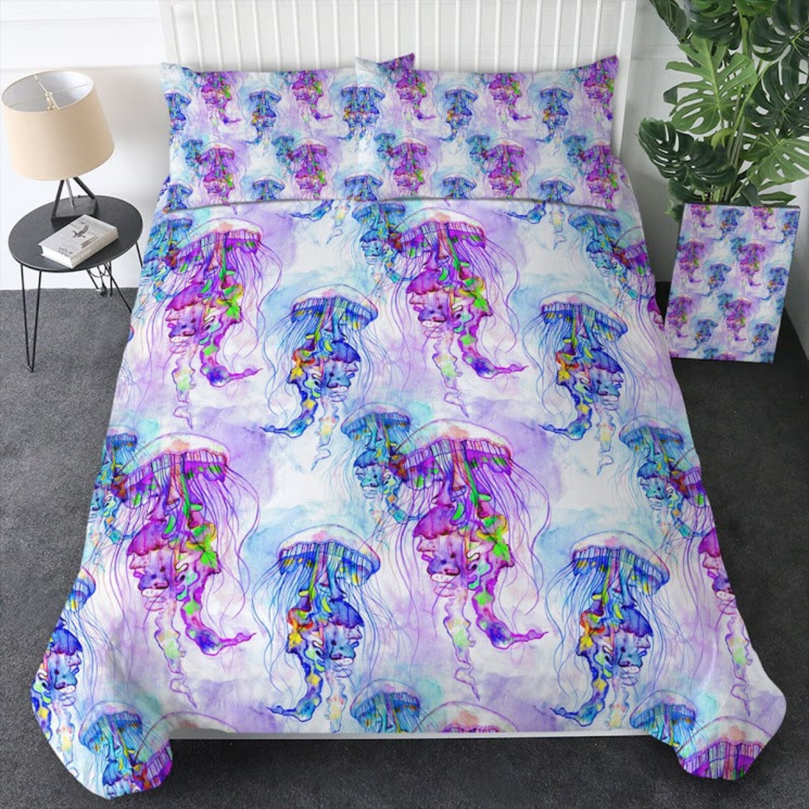 Jellyfish Duvet Cover Bed Set Jelly Fish Quilt Cover Bedding Etsy