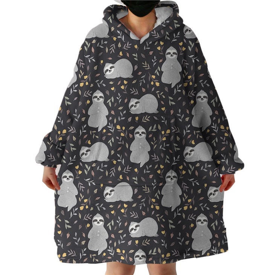 Oversize Hoodie Blanket Wearable Sherpa Fleece Hoodie Etsy