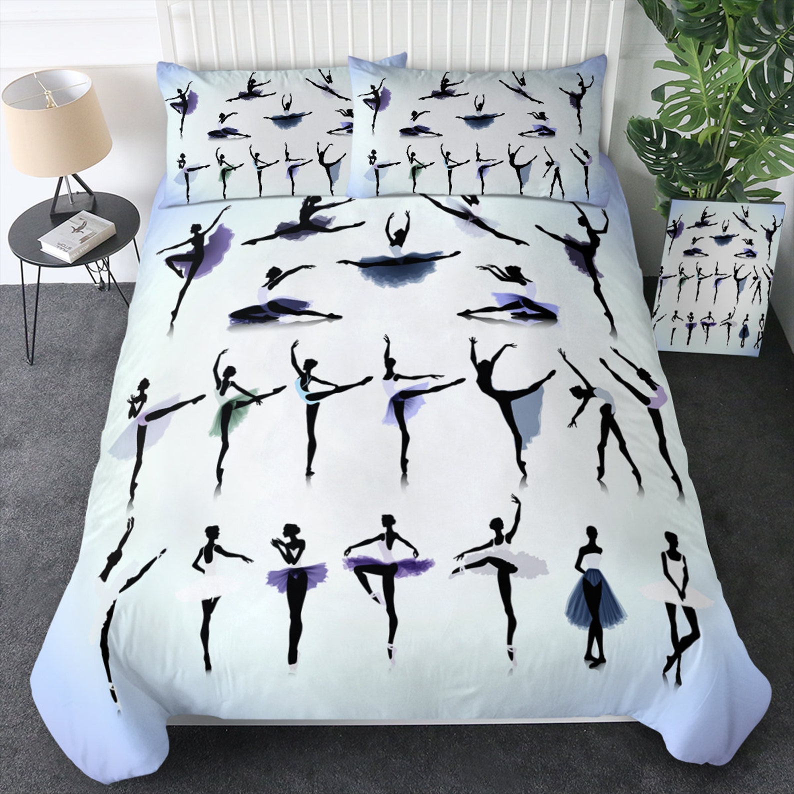 Ballerina Duvet Cover 3D Ballet Girl Quilt Cover Bedding Set Etsy