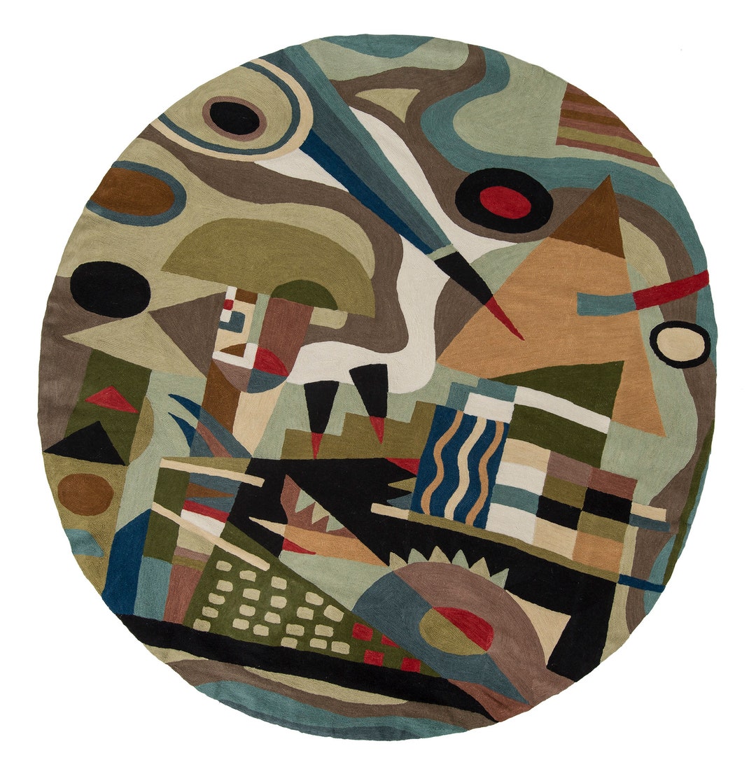 Kandiski Rug Zaida Kandinsky Abstraction Rug - Etsy