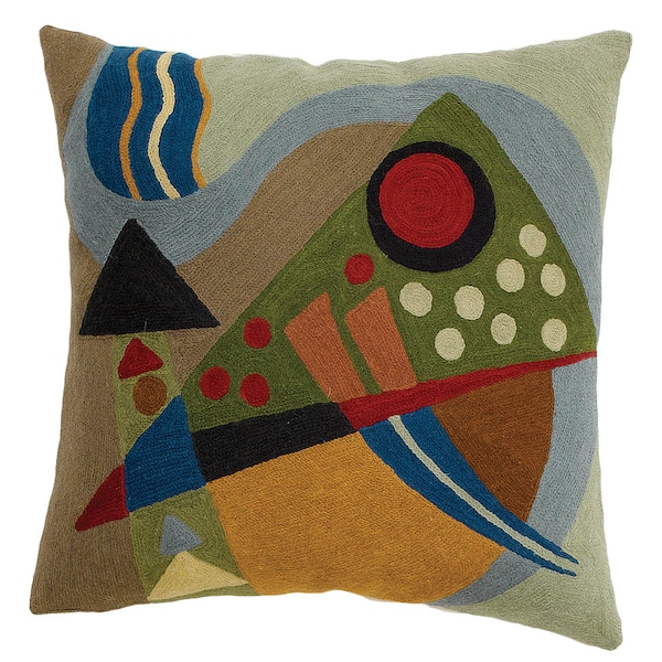 Zaida Kandinsky Deep Abstraction Cushion Pillow 18”