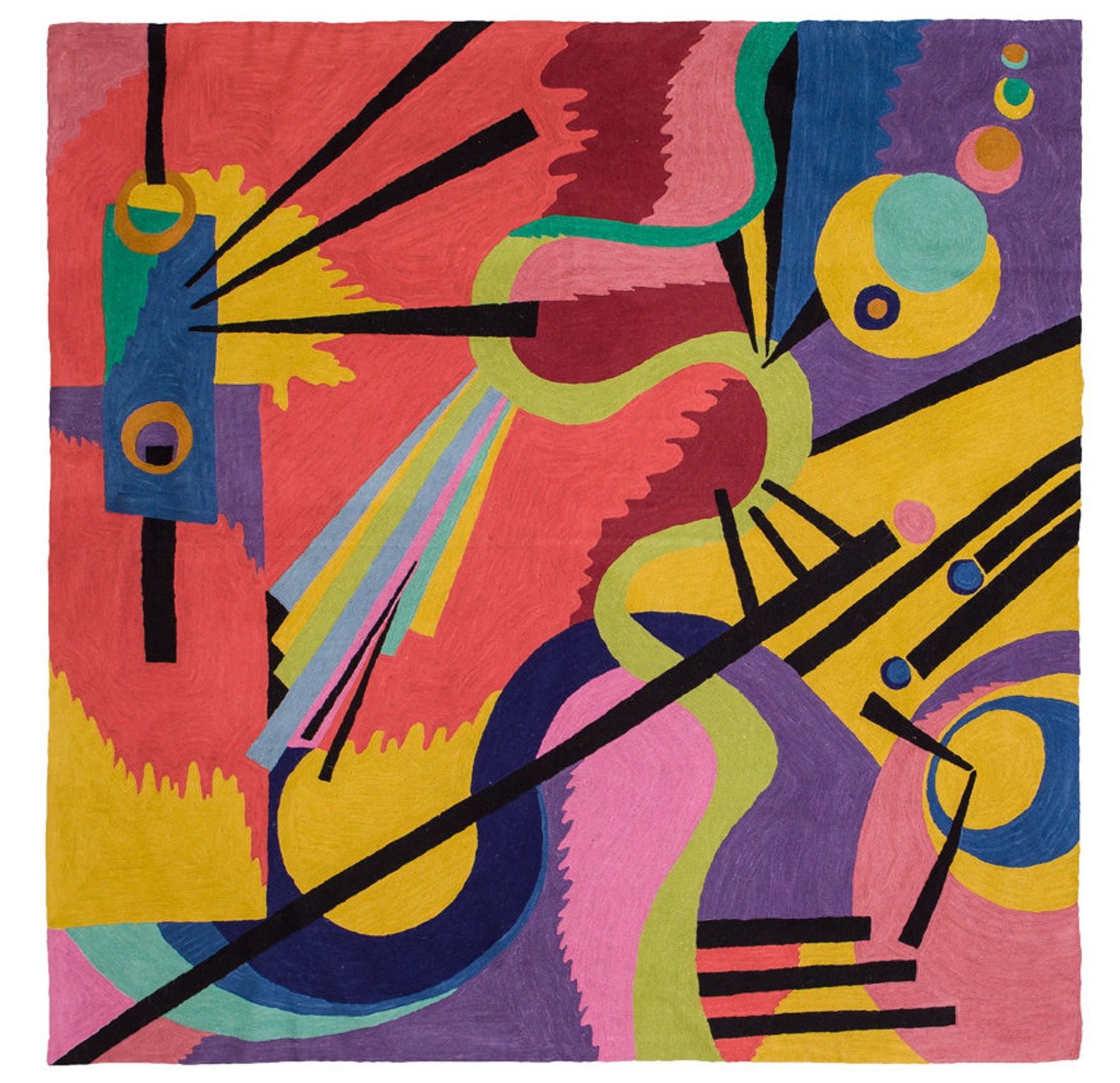 Kandiski Rug Zaida Kandinsky Inspiration Rug - Etsy