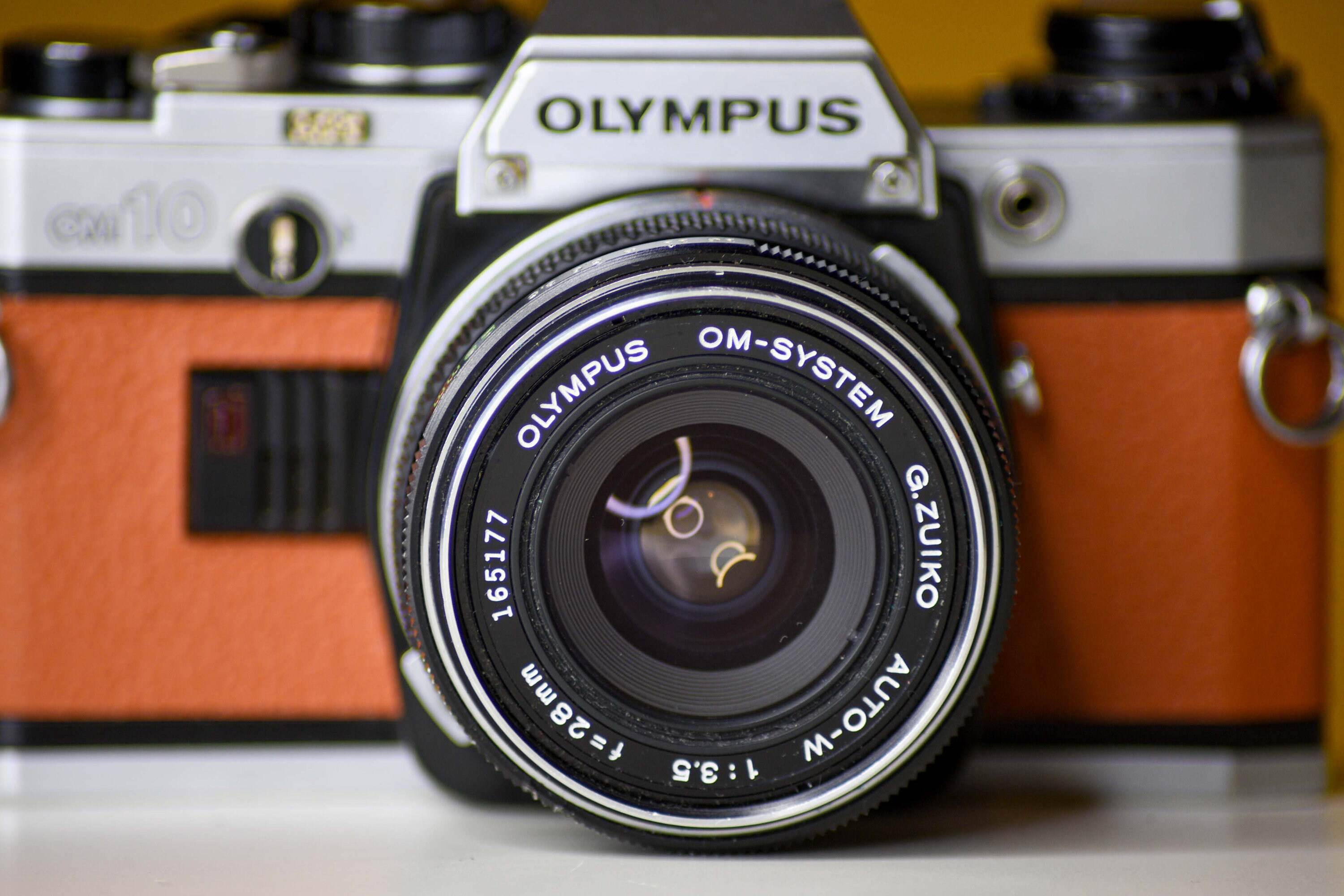 【実写確認整備品】オリンパスOM10／G・ZUIKO35mmf2.8純正フード付 実写確認整備品】オリンパスOM10／G・ZUIKO35mmf2.8純正フード付