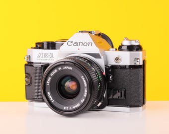 Vintage Canon AE-1 Program 50mm f/1.8 Kit Lens Film SLR
