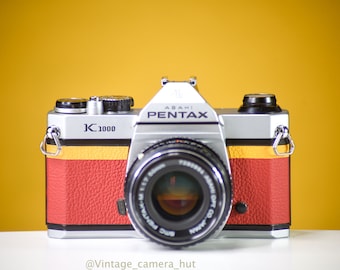 Cámara de película Pentax K1000 de 35 mm con objetivo fijo SMC-M 50 mm f/1.7