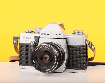Praktica MTL3 Vintage 35 mm-camera met pentacon 35 mm f/3.5-lens