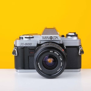 Minolta X-300 35mm SLR Film Camera with 28mm f2.8 Lens