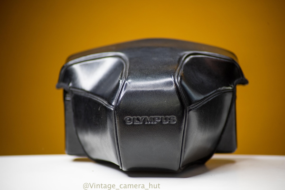 Handgemaakte echt lederen halve cameratassen voor Olympus OM10