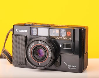 Canon AF35M Vintage Film Camera with f/2.8 Lens and Strap