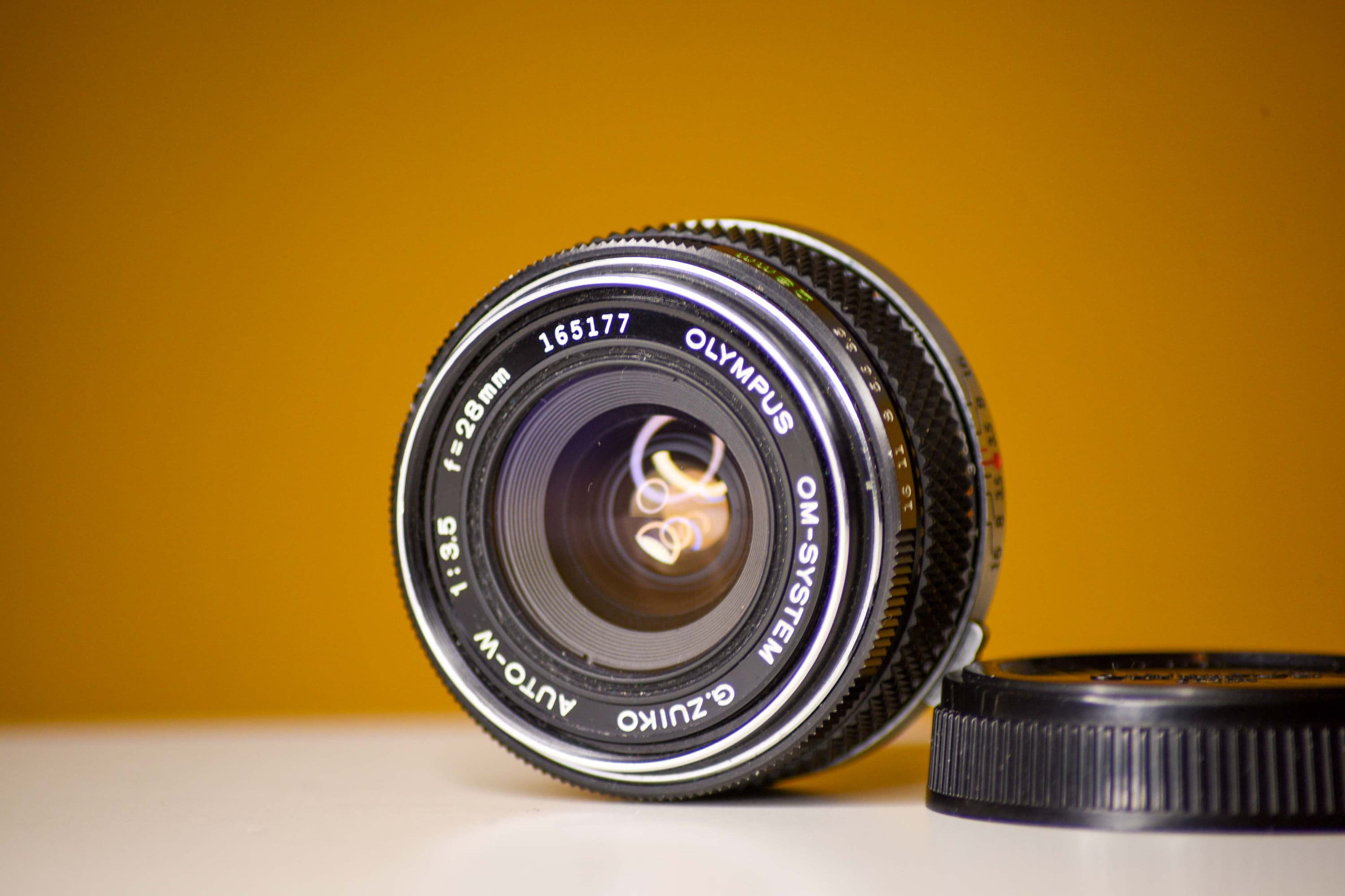G Zuiko Auto-w Lens 28mm F/3.5 for Olympus OM Mount OM System