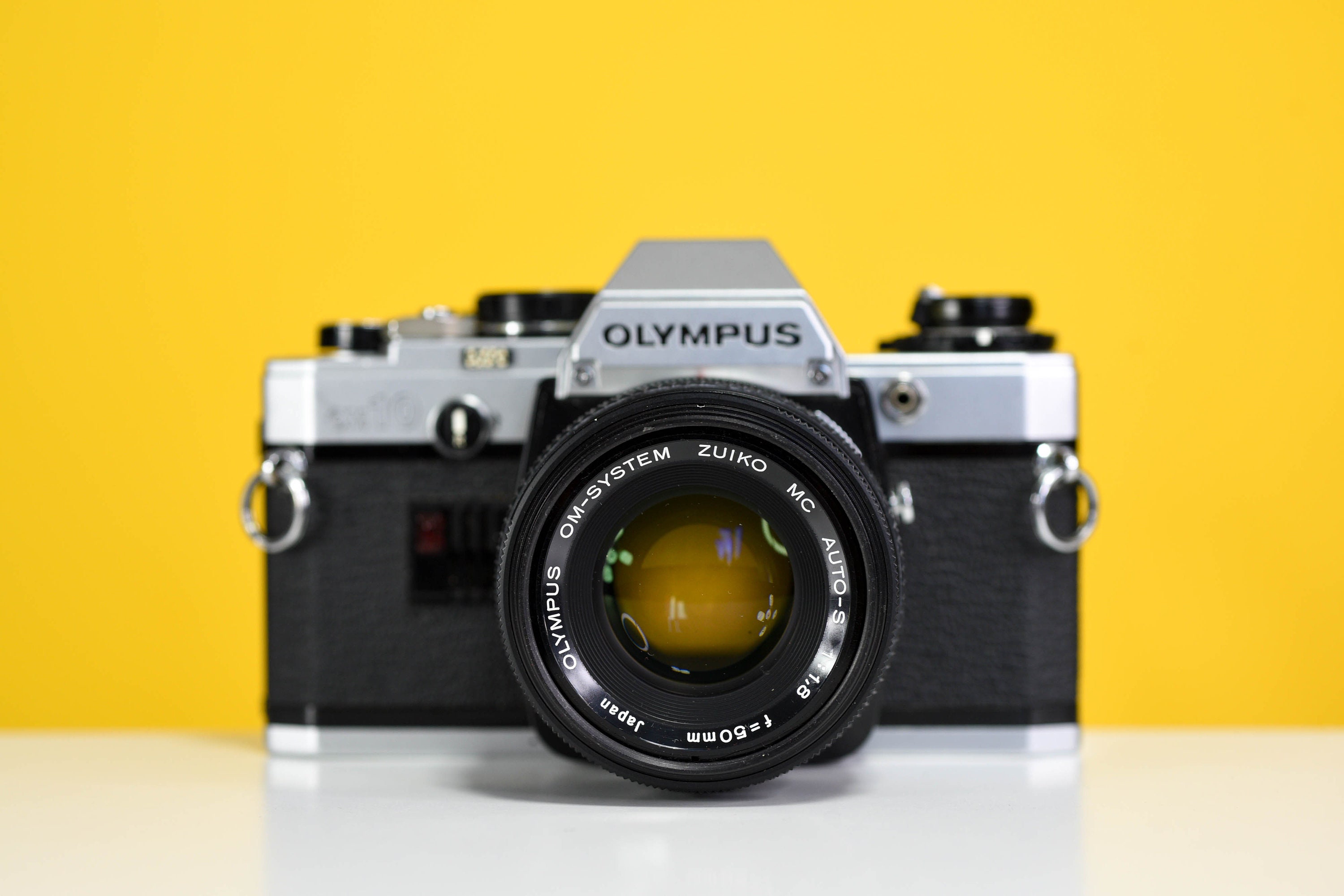 Olympus OM10 Vintage SLR 35mm Film Camera With Zuiko 50mm F1.8 Etsy UK