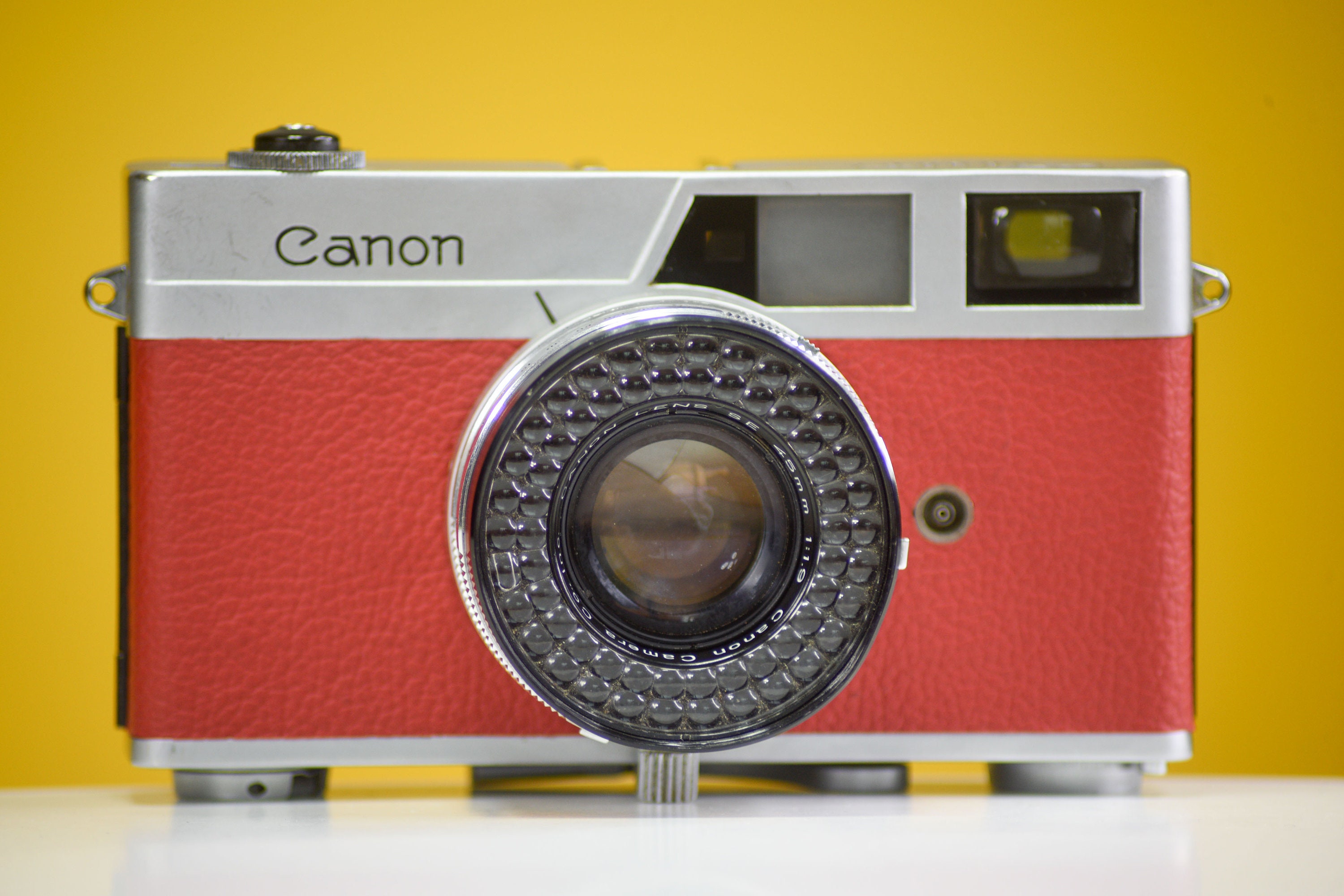 Canon Vintage 35mm Film Camera with Leather Case Etsy