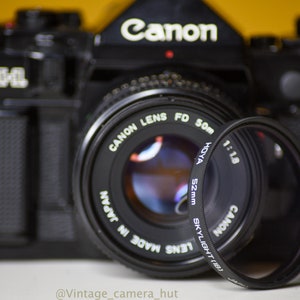 Canon A-1 Vintage 35mm Film Camera with Canon FD 50mm f/1.8 lens image 4