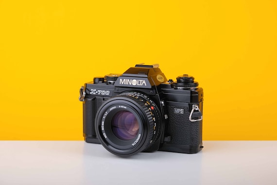 ミノルタ X-700 35 mm 一眼レフフィルムカメラ、ミノルタ MD 50 mm f1 