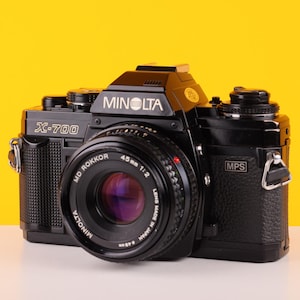Minolta X-700 35mm SLR Film Camera with Minolta MD 45mm f/2 Lens