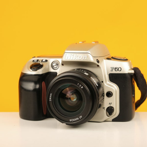 Nikon F60 35mm SLR Film Camera with Nikon 24mm f2 Lens