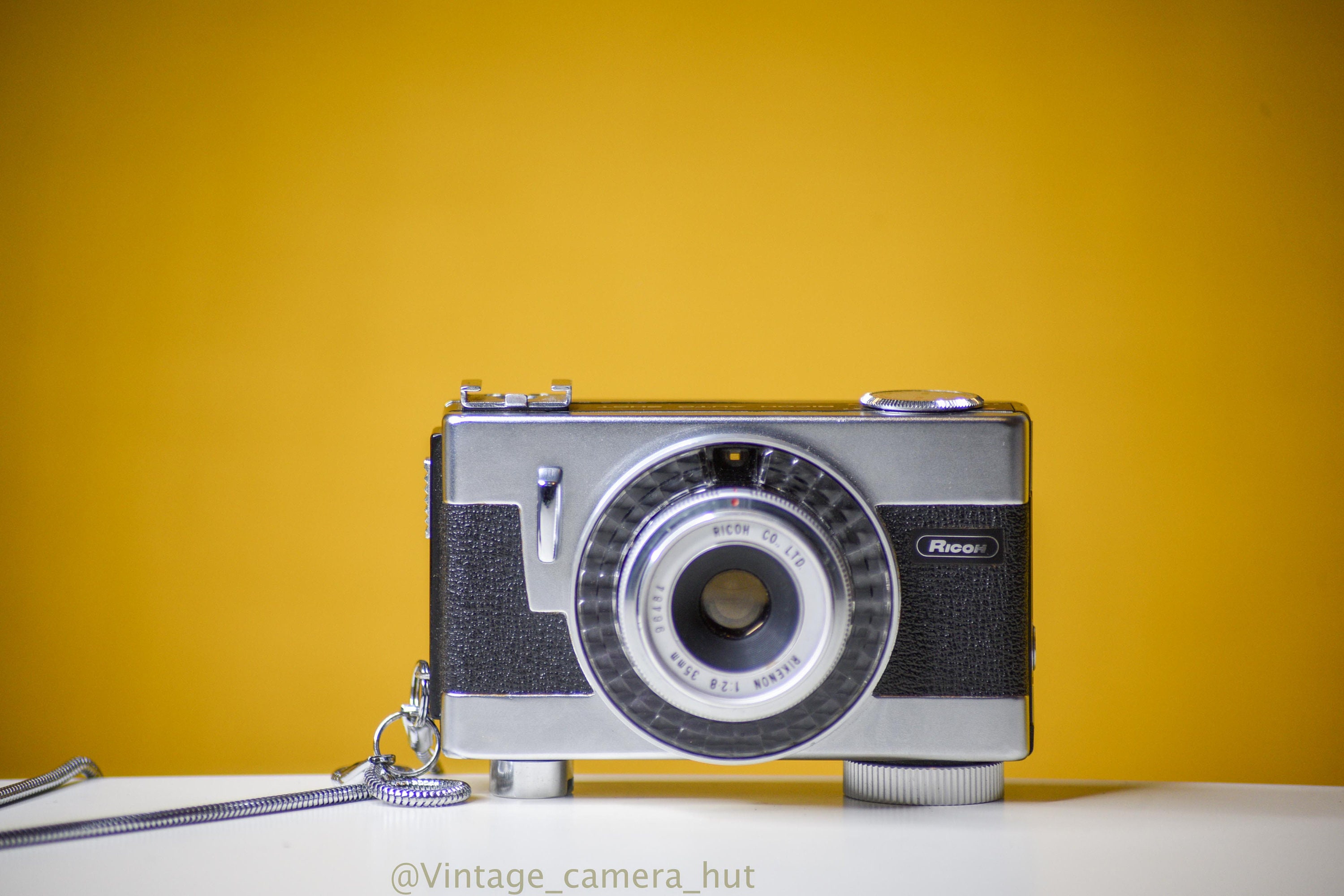 Ricoh Auto Shot 35mm Film Camera With Cap, Flash and Case - Etsy