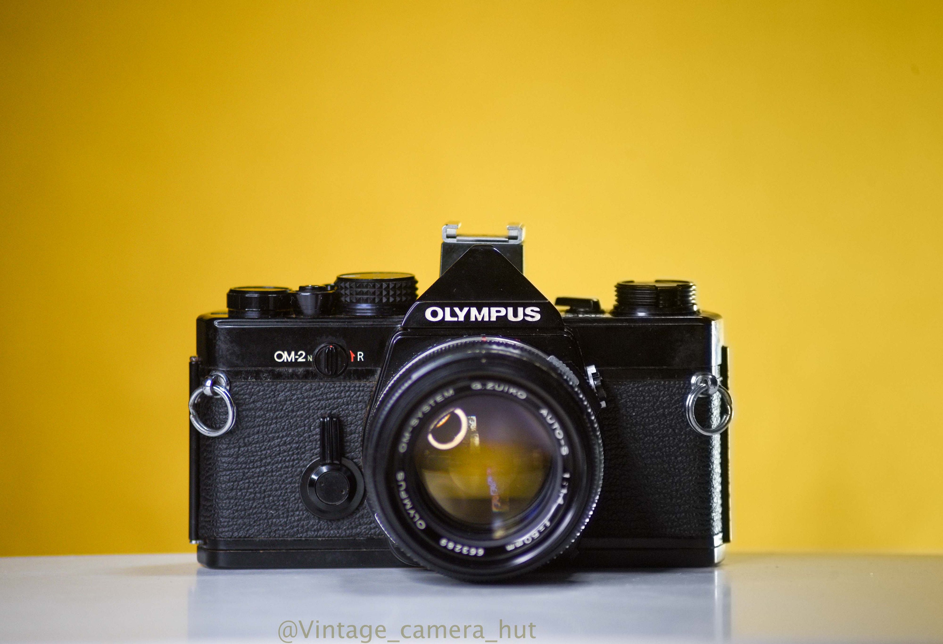 Olympus OM2n Black SLR 35mm Film Camera with Zuiko 50mm f/1.4 Etsy