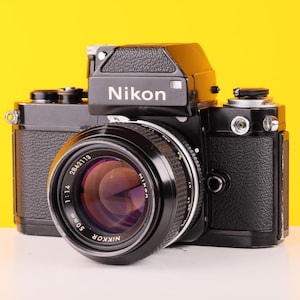 Nikon F2 Black 35mm SLR Film Camera with Nikon  50mm f.1.4 Lens