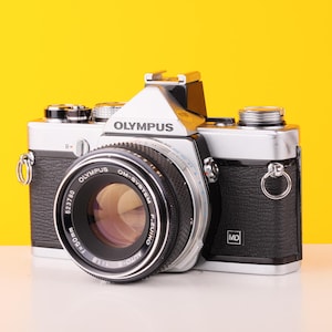 Olympus OM-1n MD 35mm Film Camera with Zuiko 50mm f/1.8 Prime Lens