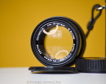 Olympus Zuiko Auto-T 135 mm f/3,5 Festbrennweite mit beiden Endkappen