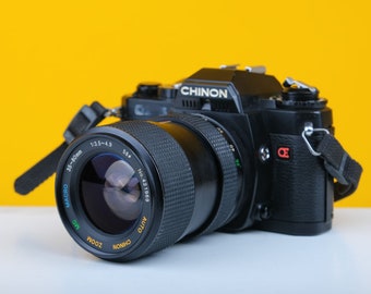 Chinon CF5 SLR 35mm Film Camera with Chinon 35-80mm f3.5-4.9 Macro Zoom Lens
