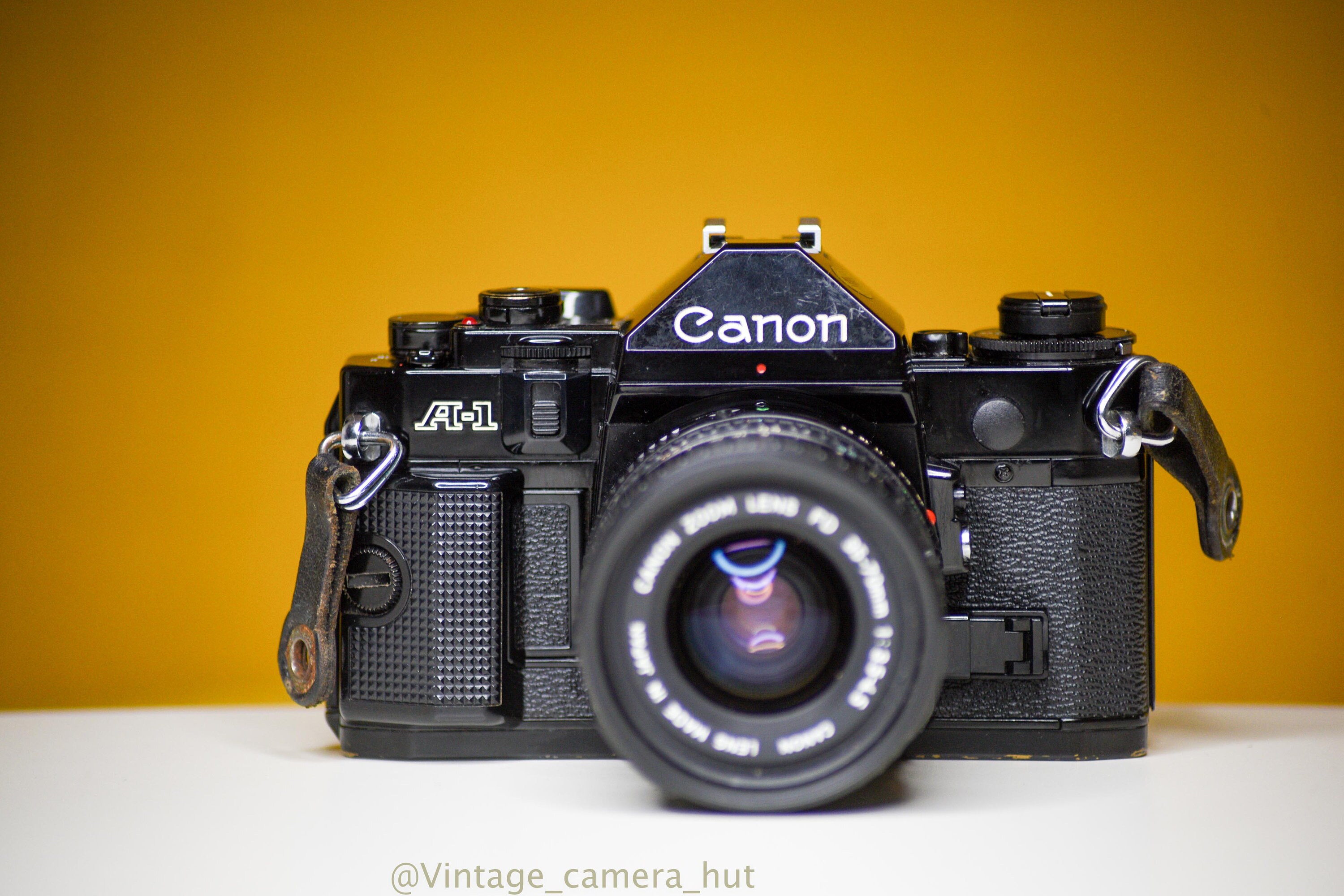 Canon A-1 Vintage 35mm Film Camera With Canon Zoom Lens FD