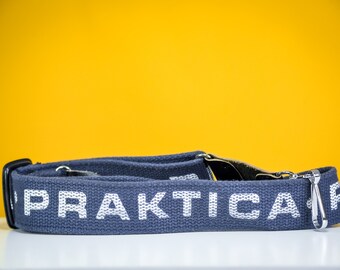 Praktica Vintage Film Camera Strap Blue