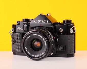 Canon A-1 フィルムカメラ（50 mm f/1.8 レンズ搭載） - Etsy 日本