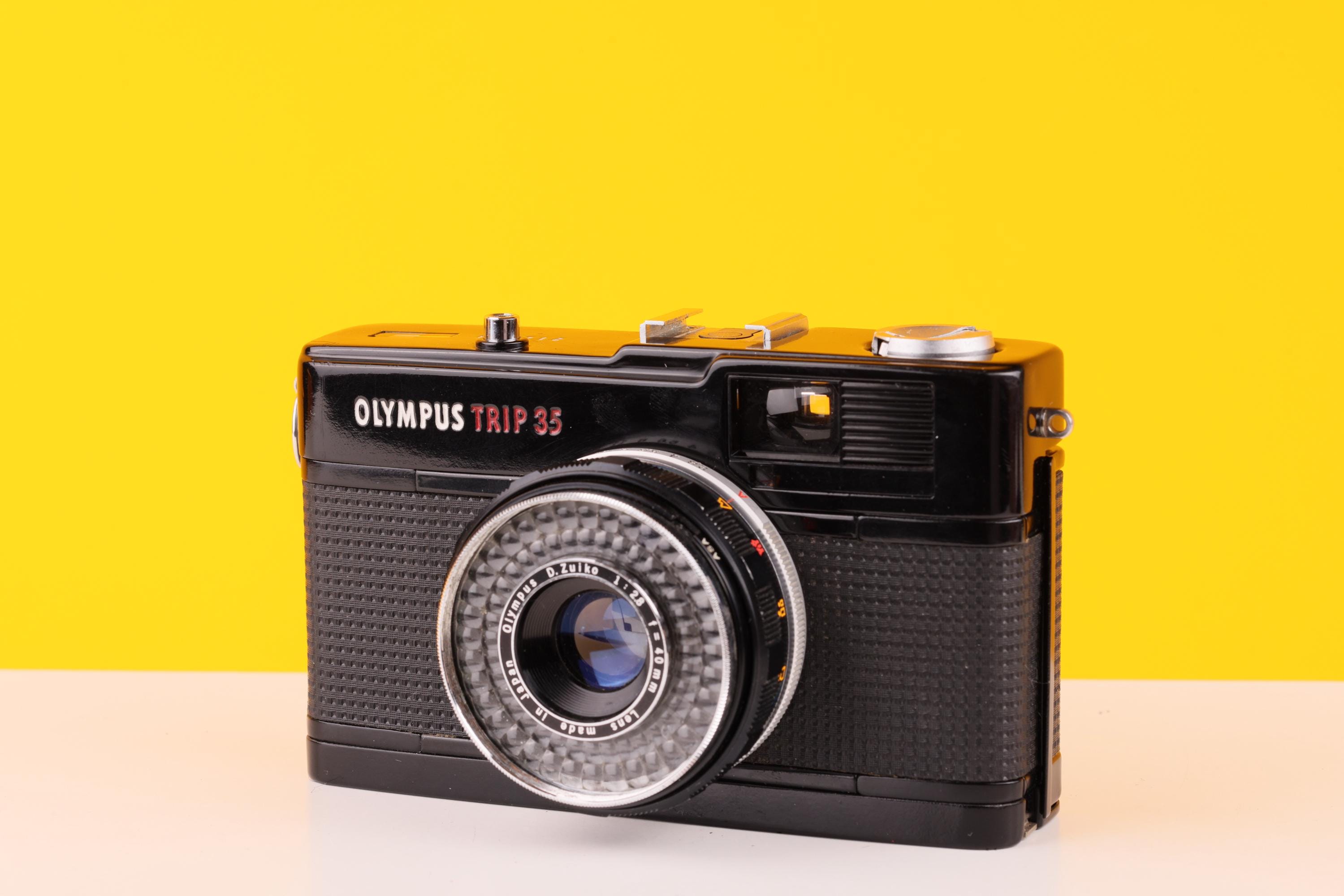 【整備済　美品】ブラック オリンパス Trip35　40mm f2.8露出計OK 美品 Olympus Trip 35 Zuiko 40mm f2.8 整備済 美品】ブラック